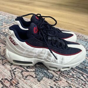Nike Women Air Max 95 LX NSW 2018 Red White Blue Sneaker AA1103-100 Size 7.5